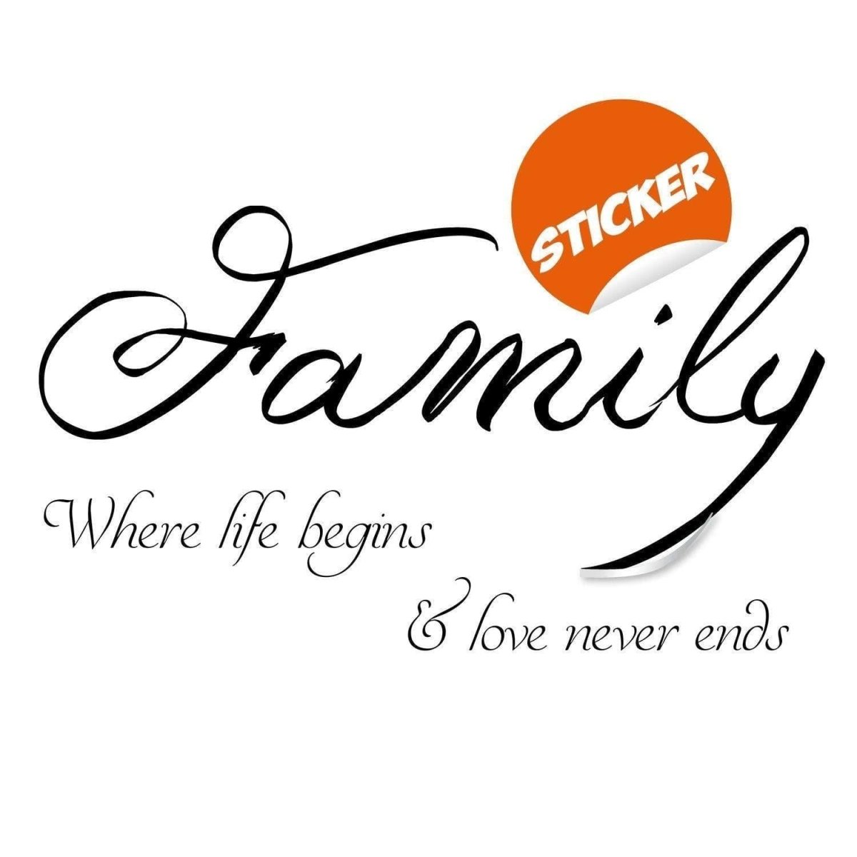 Inspirational Love & Family Wall Decal - Decords