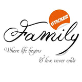 Inspirational Love & Family Wall Decal - Decords