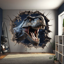 Load image into Gallery viewer, Jurassic Illusion: 3D Dinosaur Wall Sticker - Decords
