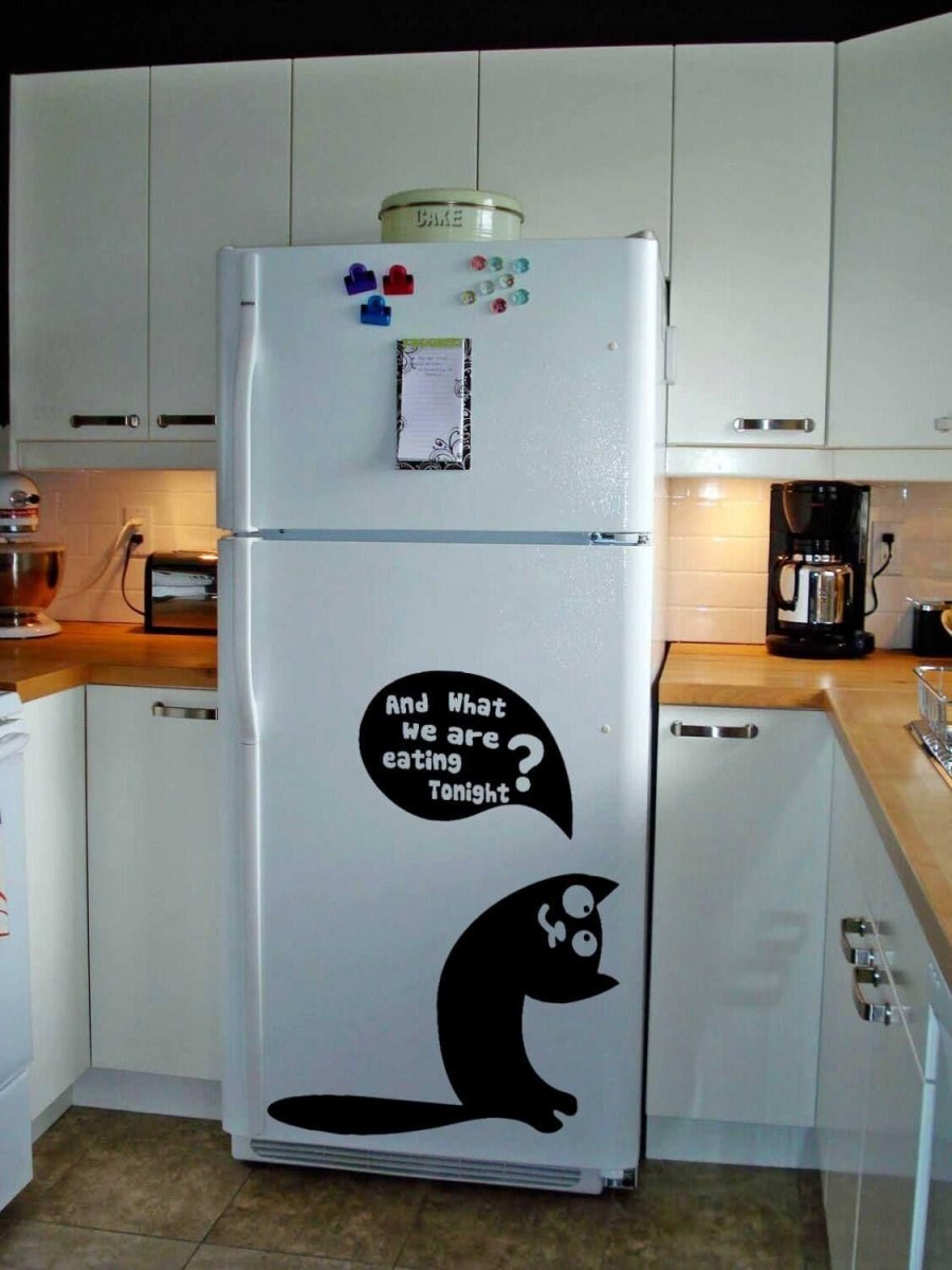 Funny Food Refrigerator Sticker - Cute Die Cut Vinyl Decal 6 x 8