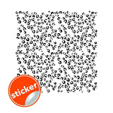 Leopard Spot Vinyl Decals - Pack of 50 Stylish Animal Print Stickers - Decords