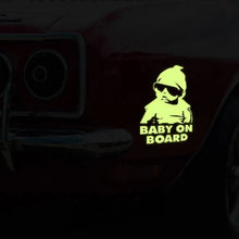 Load image into Gallery viewer, Luminescent Baby On Board Car Sticker - Decords
