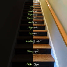 Load image into Gallery viewer, Luminescent Family Glow-In-The-Dark Stair Decal: Create an Enchanting Home Ambience - Decords

