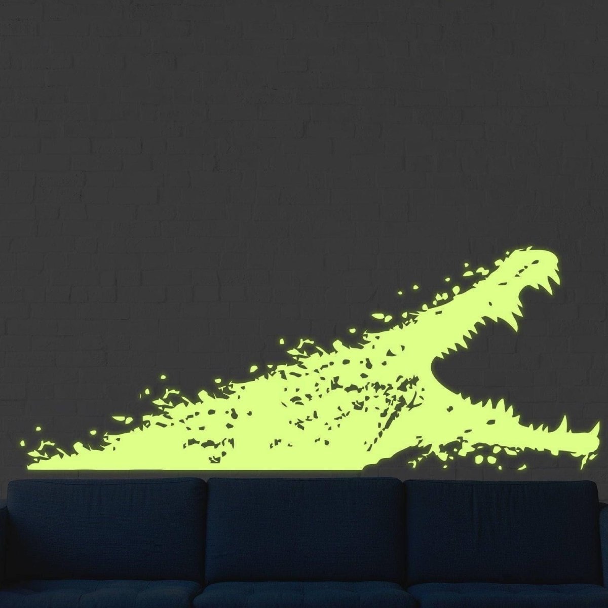 Luminescent Gator Night Light Wall Decal - Decords