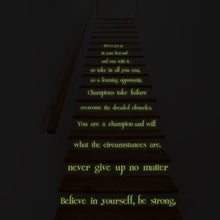 Load image into Gallery viewer, Luminescent Inspiration Stair Decal - Decords
