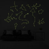 Luminescent Starry Sky Ceiling Decal - Transform Your Space with Glowing Constellations - Decords