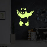 Luminescent Urban Panda Wall Sticker - Decords